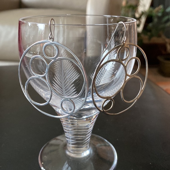 Robert Lee Morris RLM Large Sterling Silver Earrings - Picture 4 of 6